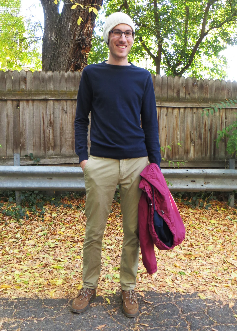 His grad student style for fall